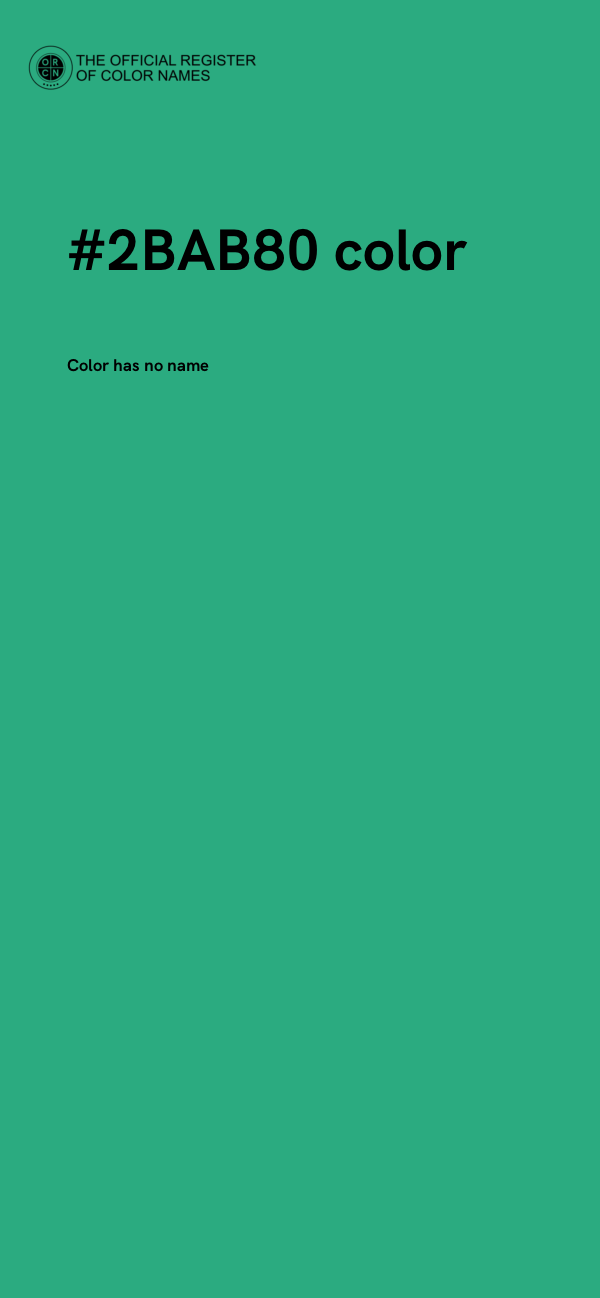 #2BAB80 color image