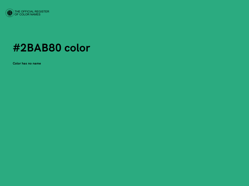 #2BAB80 color image