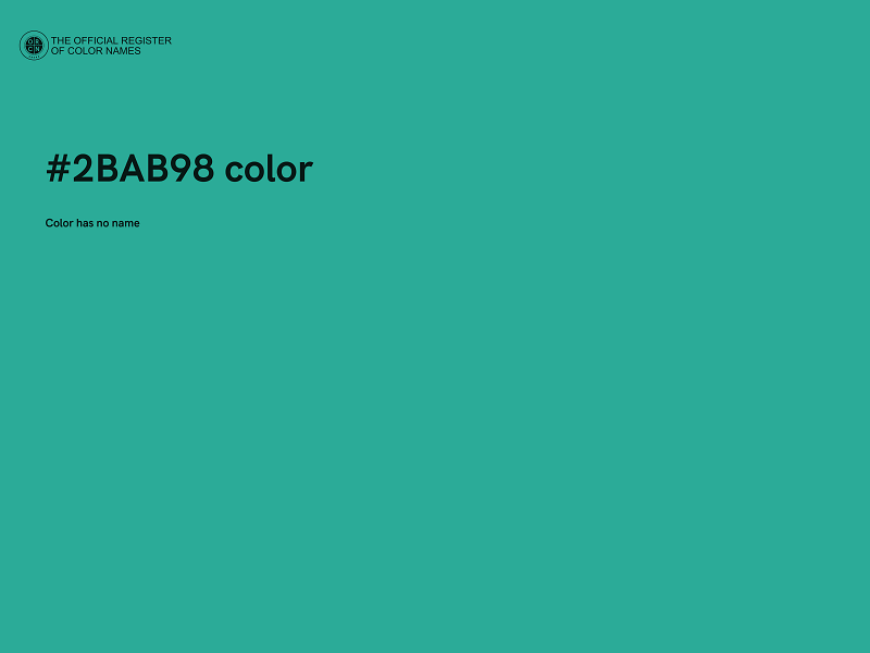 #2BAB98 color image