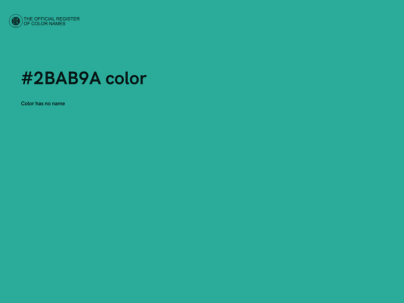 #2BAB9A color image