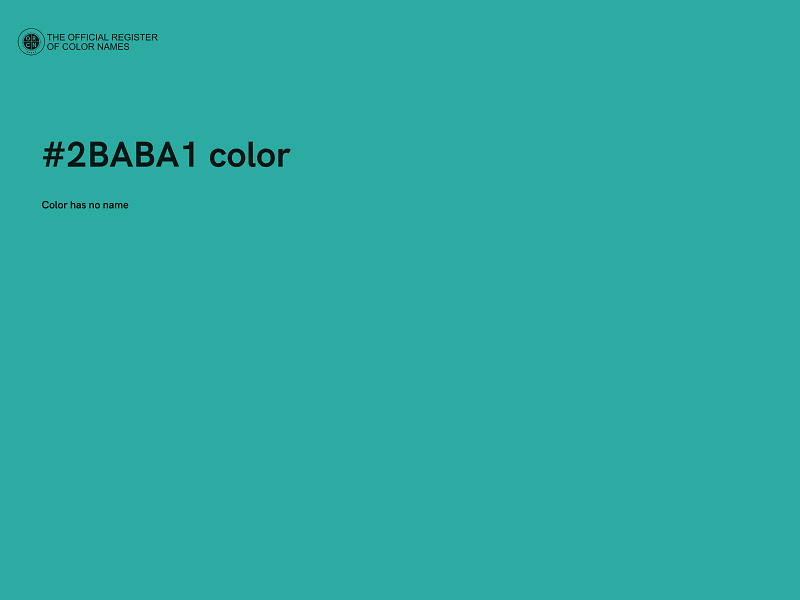 #2BABA1 color image