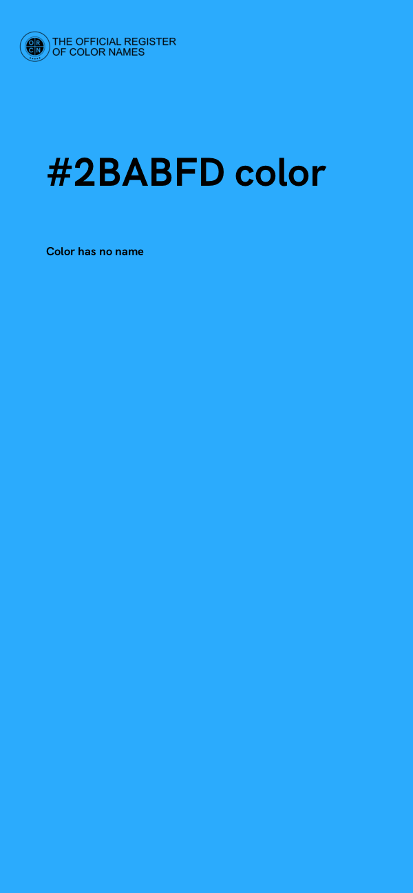 #2BABFD color image