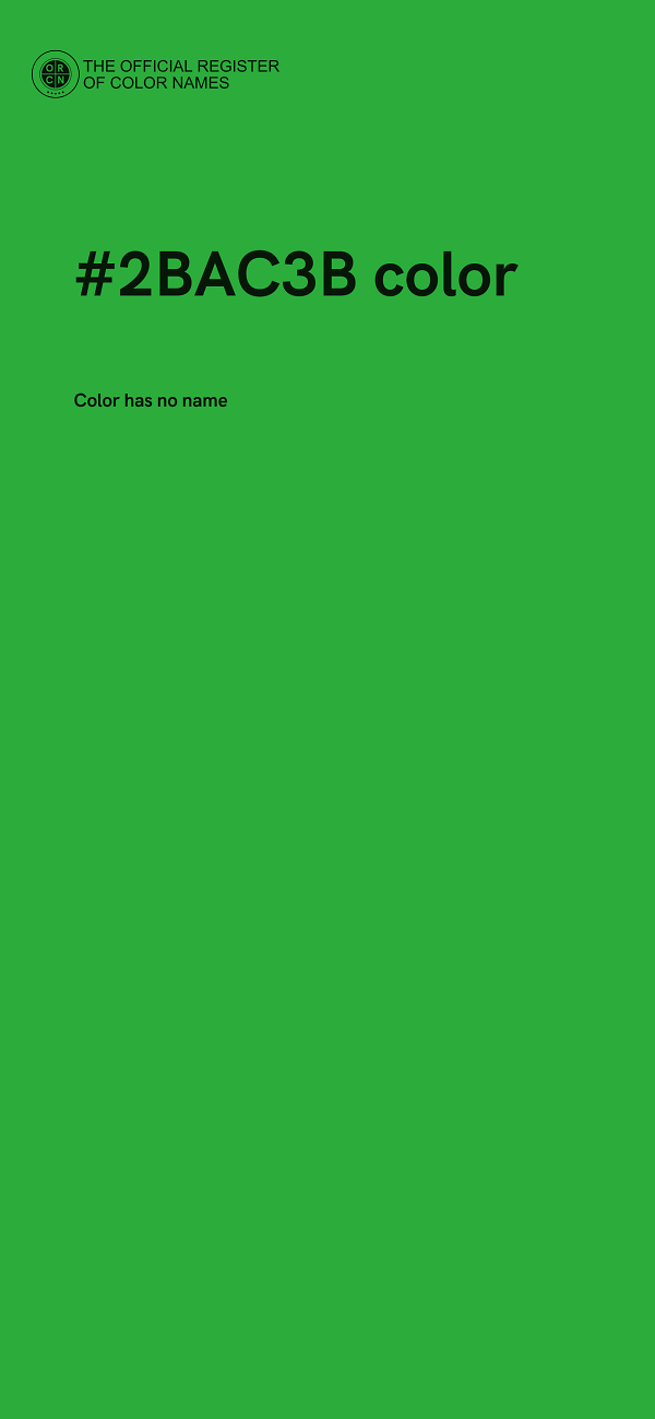 #2BAC3B color image