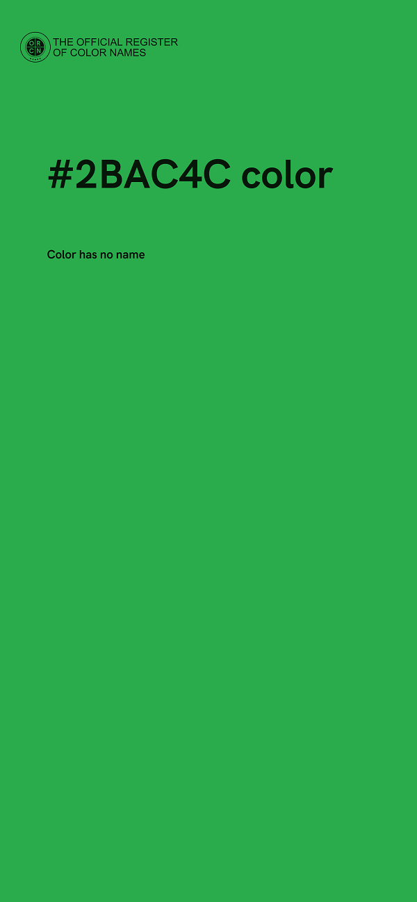#2BAC4C color image