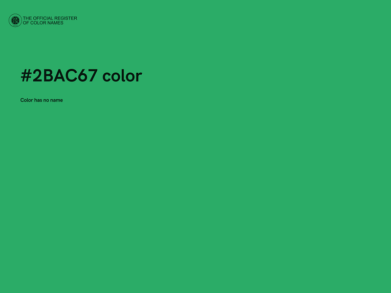 #2BAC67 color image