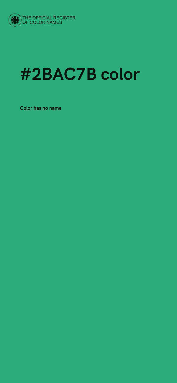 #2BAC7B color image