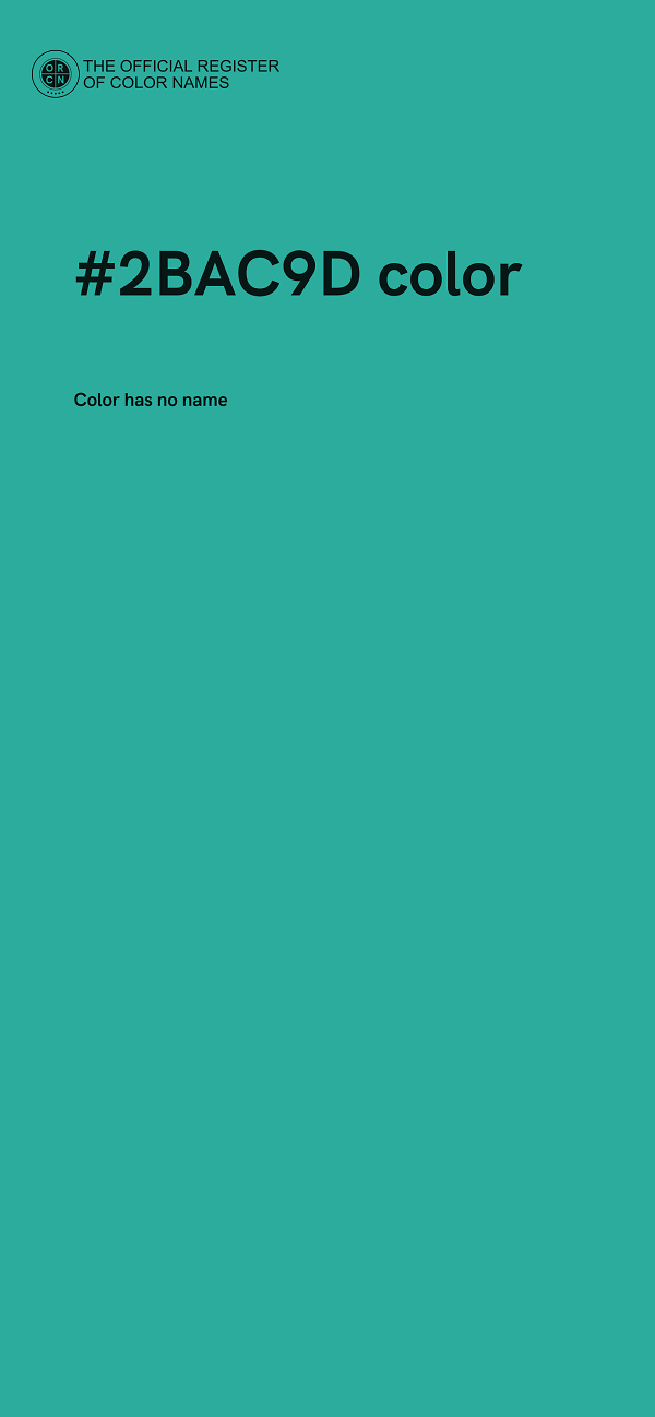#2BAC9D color image