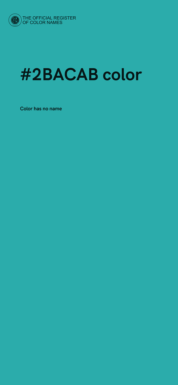 #2BACAB color image