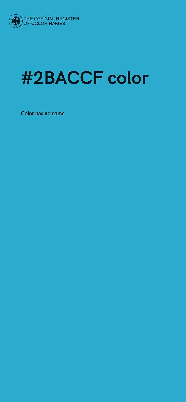 #2BACCF color image