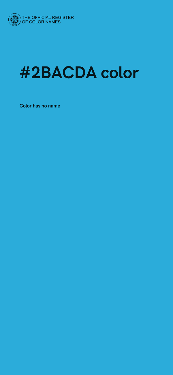 #2BACDA color image