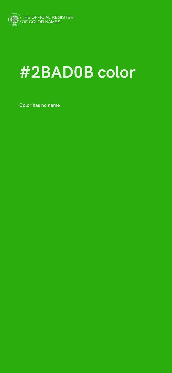 #2BAD0B color image