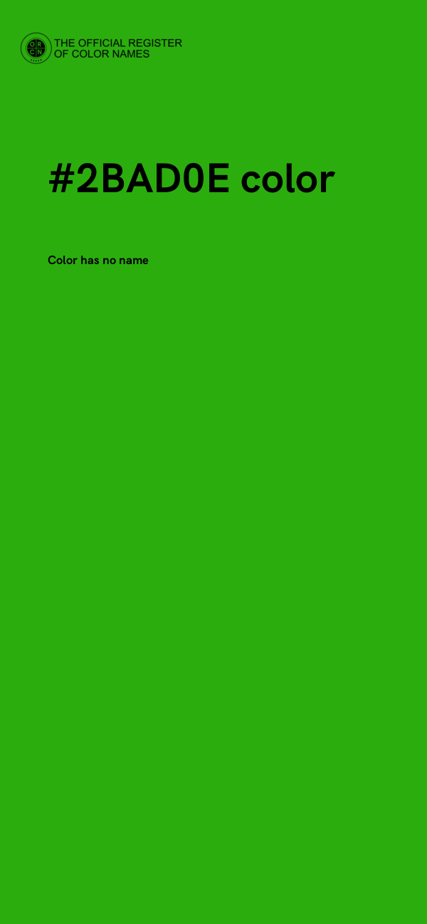 #2BAD0E color image
