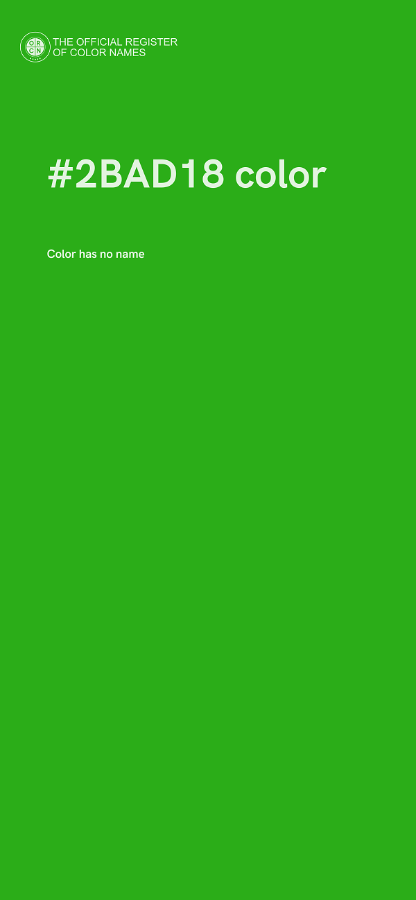 #2BAD18 color image