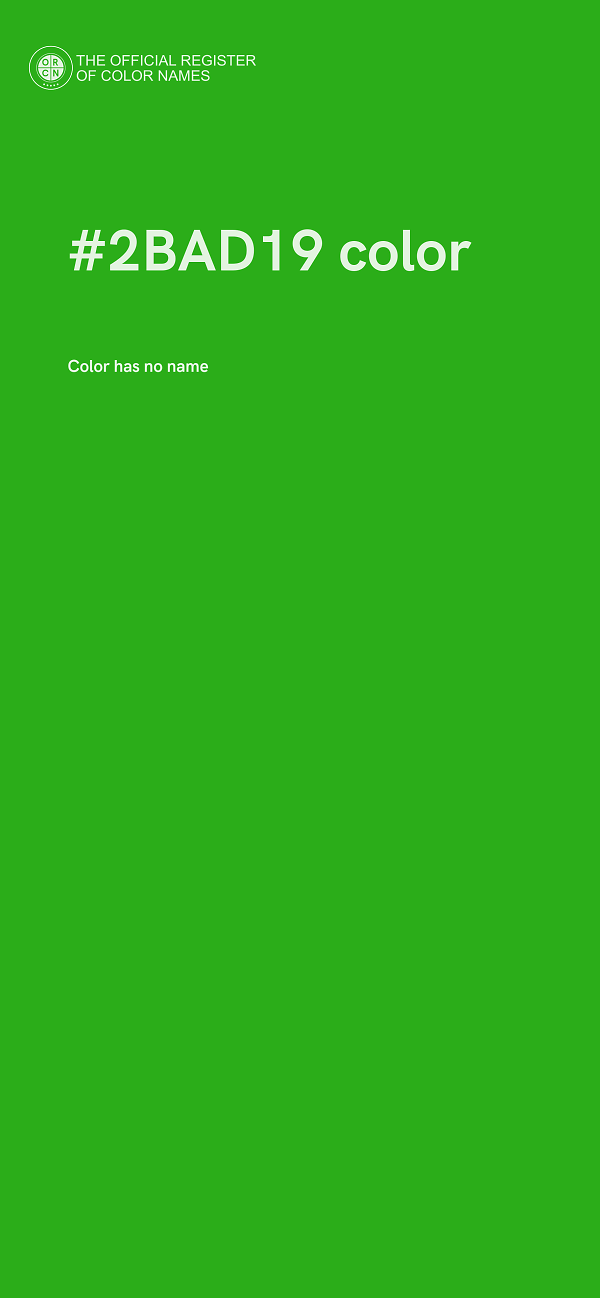 #2BAD19 color image