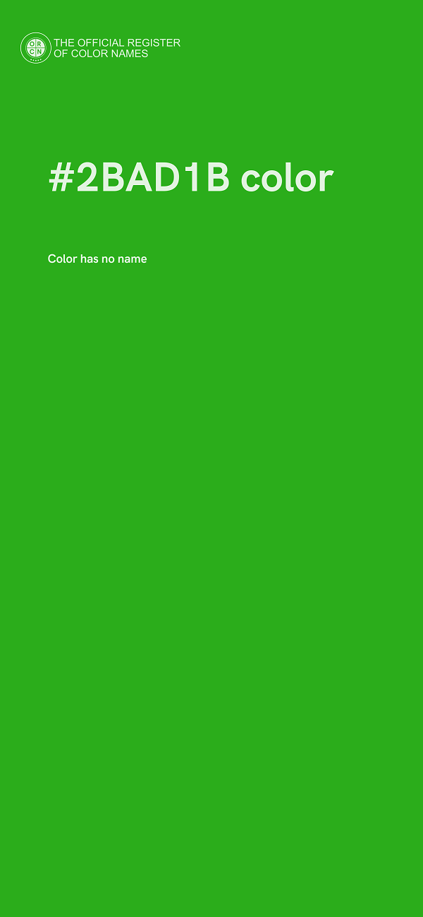 #2BAD1B color image