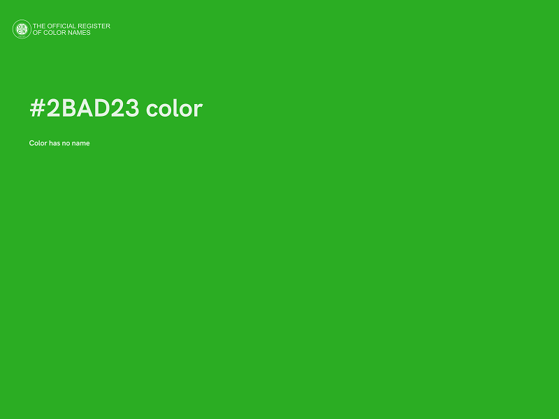 #2BAD23 color image