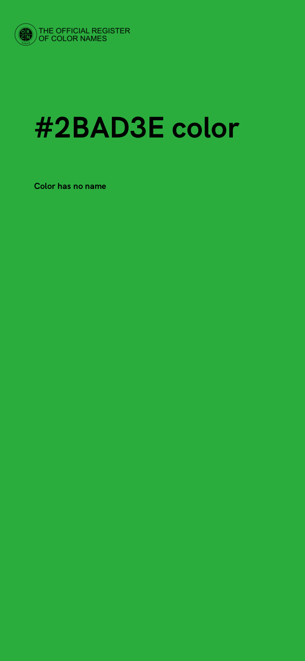 #2BAD3E color image