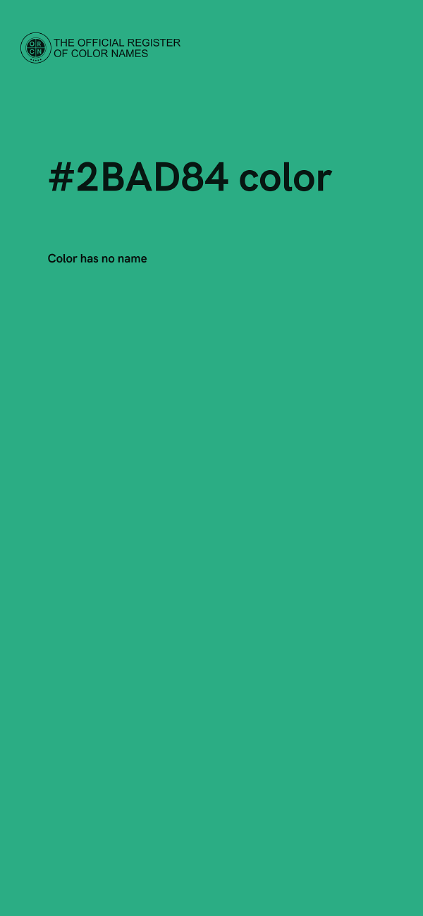 #2BAD84 color image