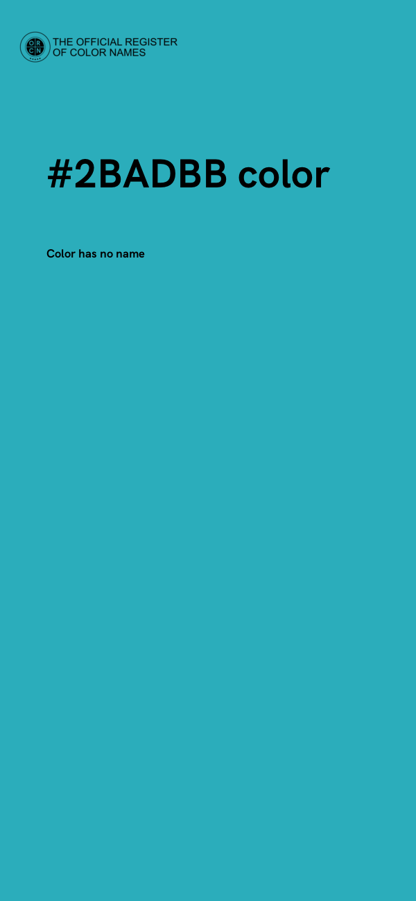 #2BADBB color image
