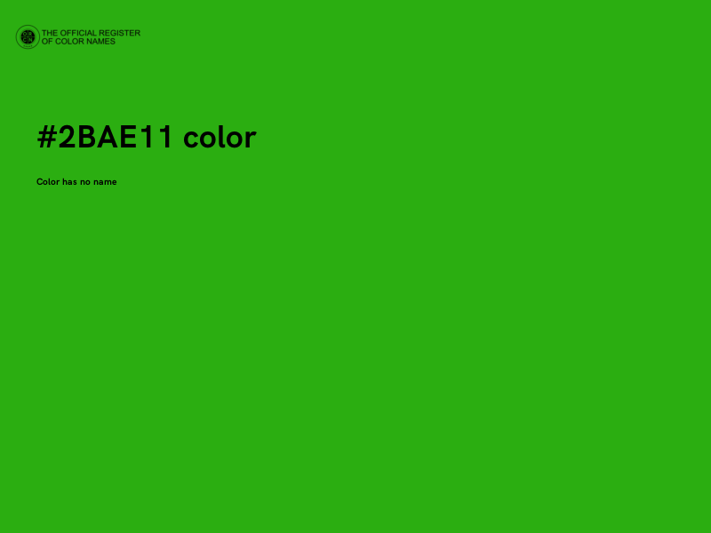 #2BAE11 color image
