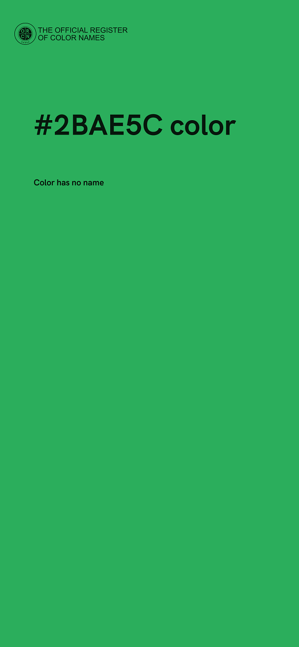 #2BAE5C color image