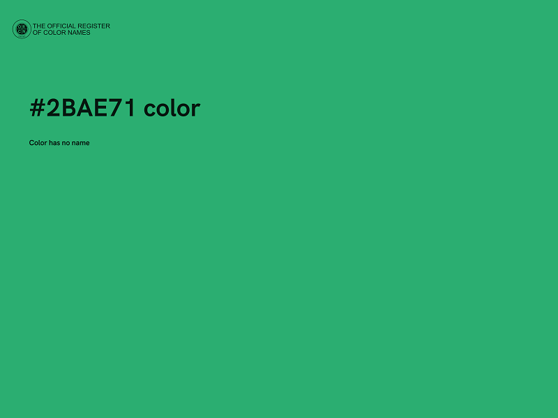 #2BAE71 color image
