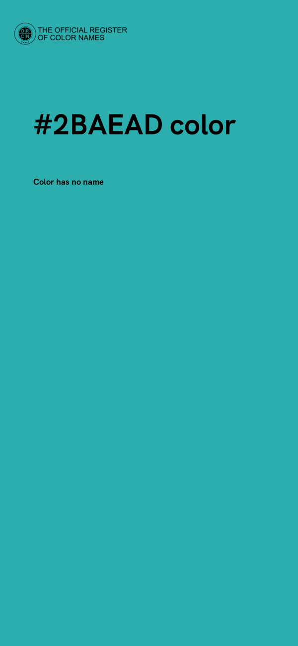 #2BAEAD color image
