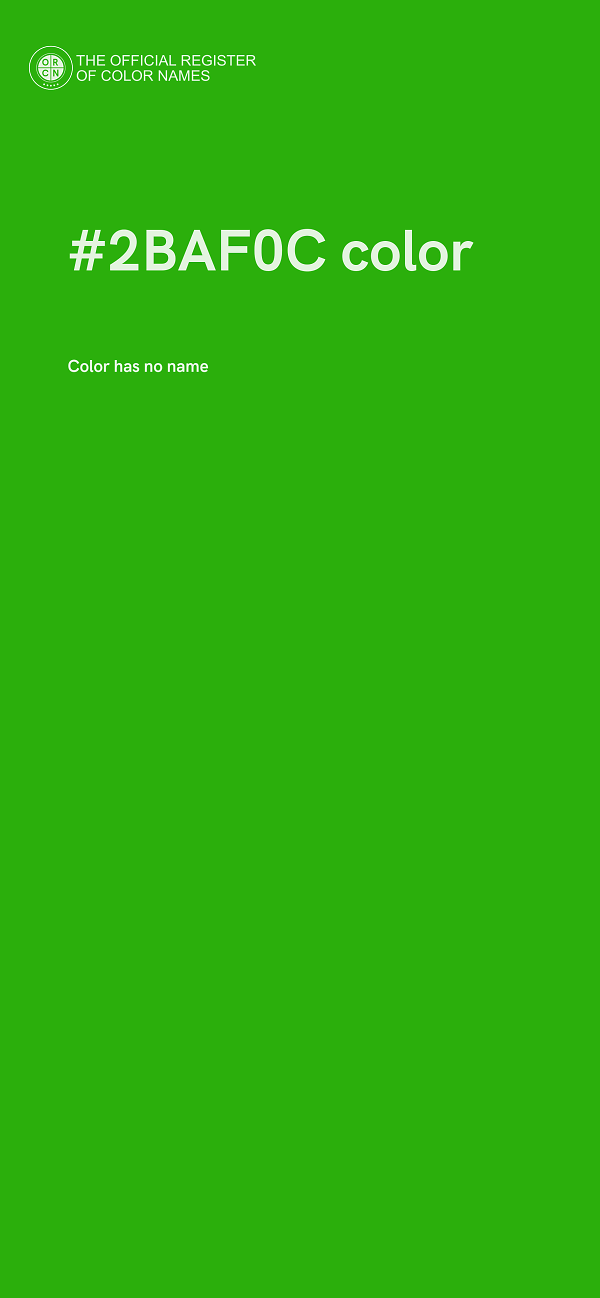 #2BAF0C color image