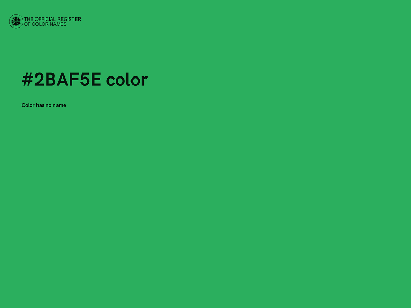 #2BAF5E color image