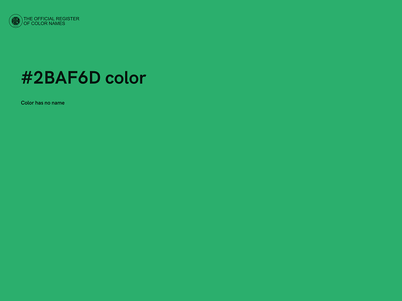 #2BAF6D color image