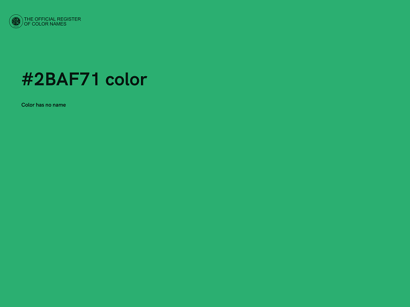 #2BAF71 color image