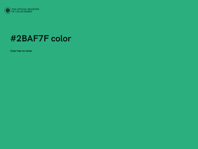 #2BAF7F color image