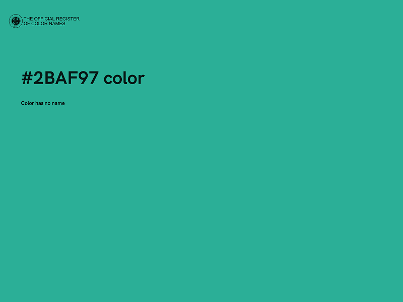 #2BAF97 color image