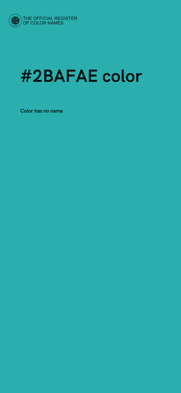 #2BAFAE color image