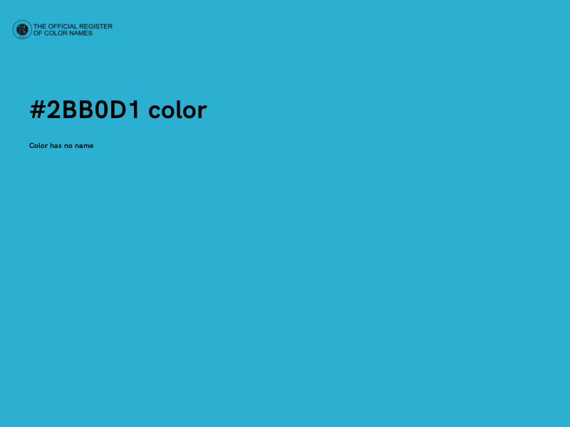 #2BB0D1 color image
