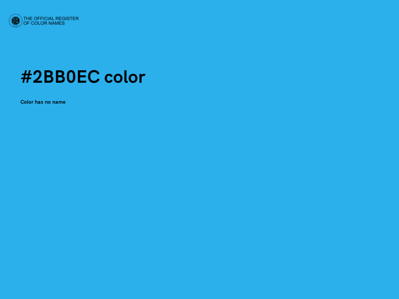 #2BB0EC color image