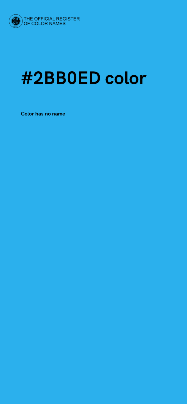 #2BB0ED color image