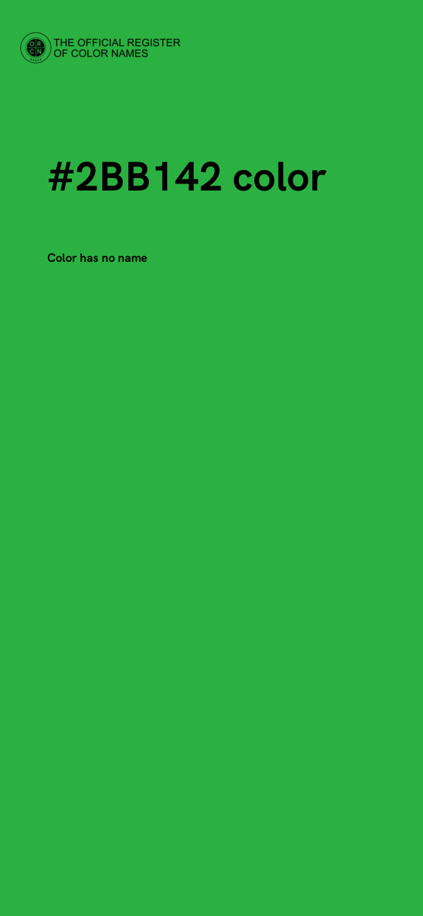 #2BB142 color image