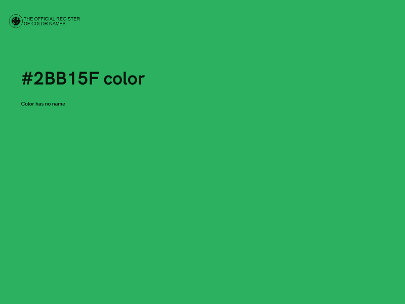 #2BB15F color image