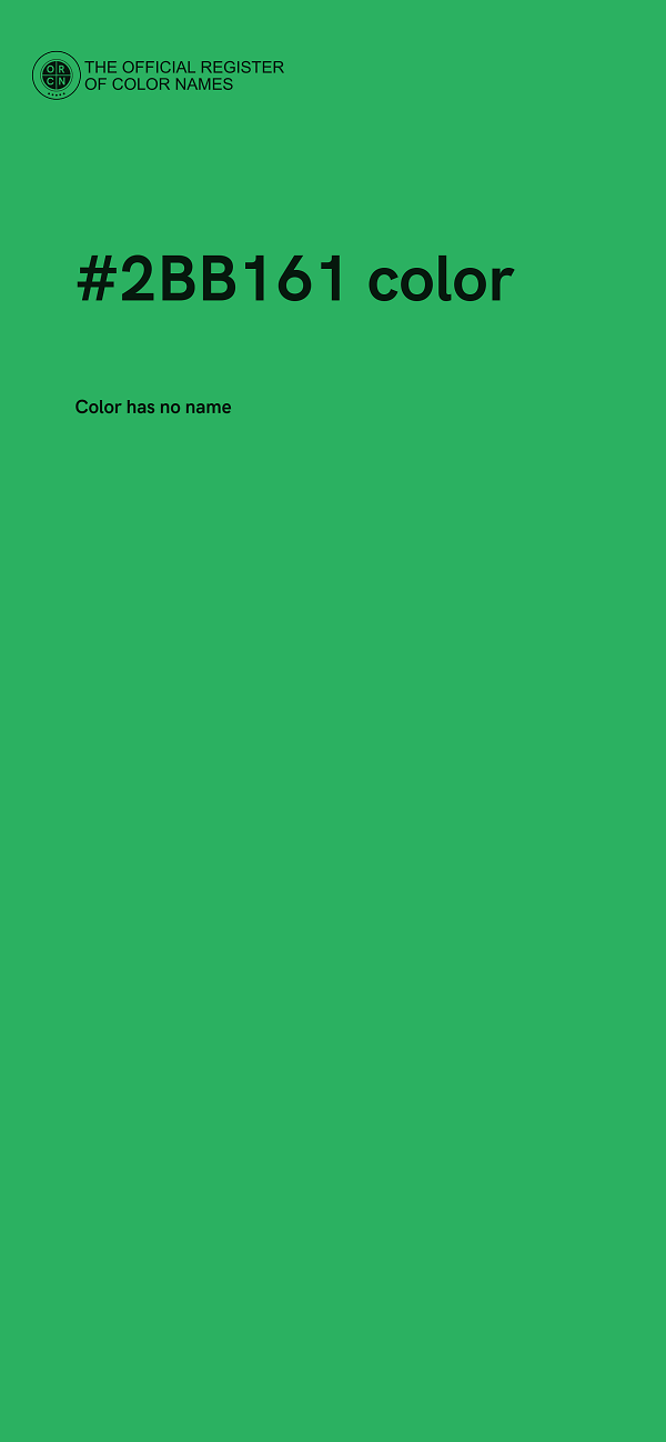 #2BB161 color image
