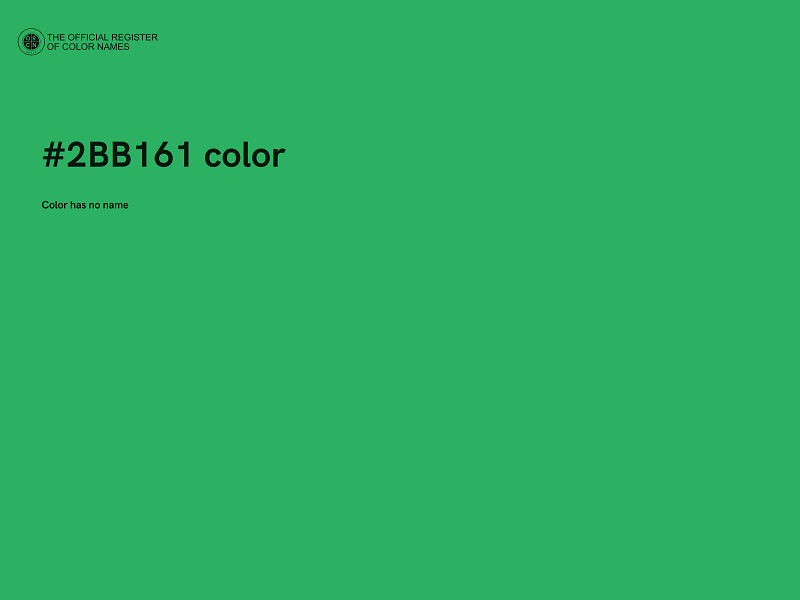 #2BB161 color image