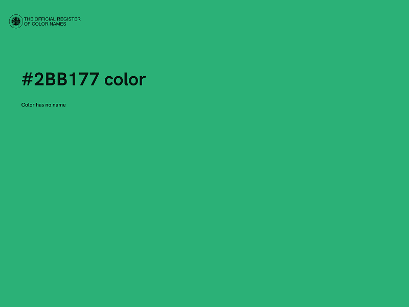 #2BB177 color image