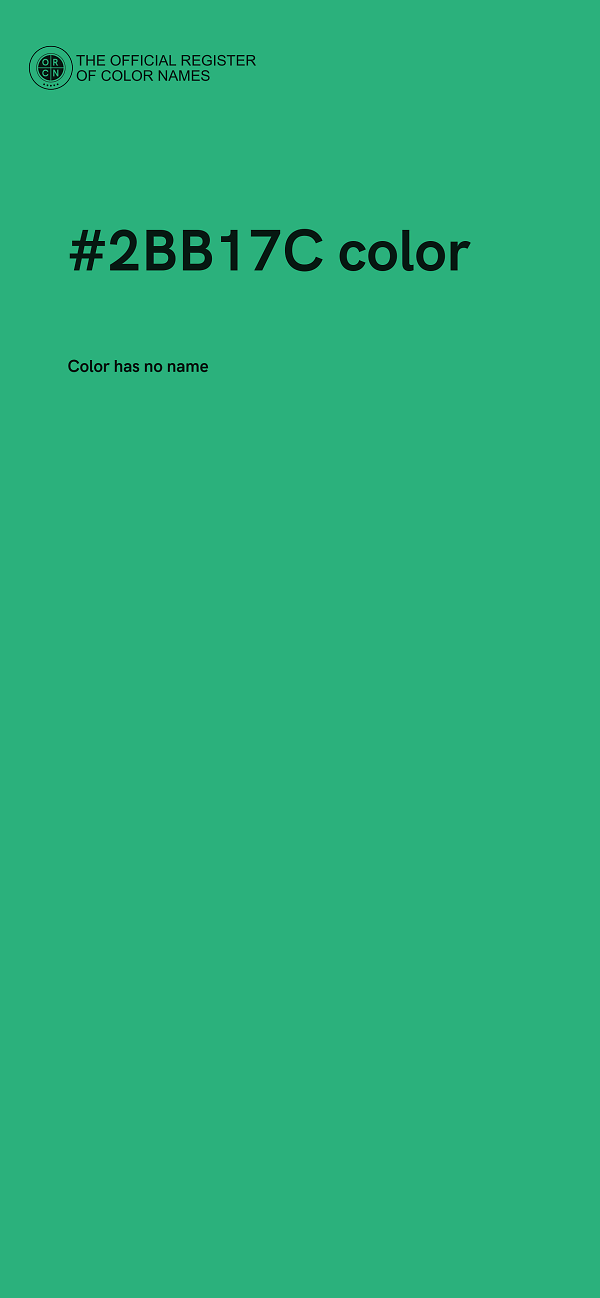 #2BB17C color image