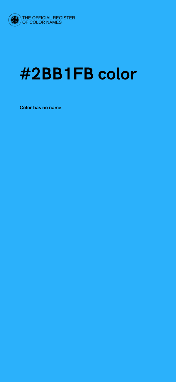 #2BB1FB color image