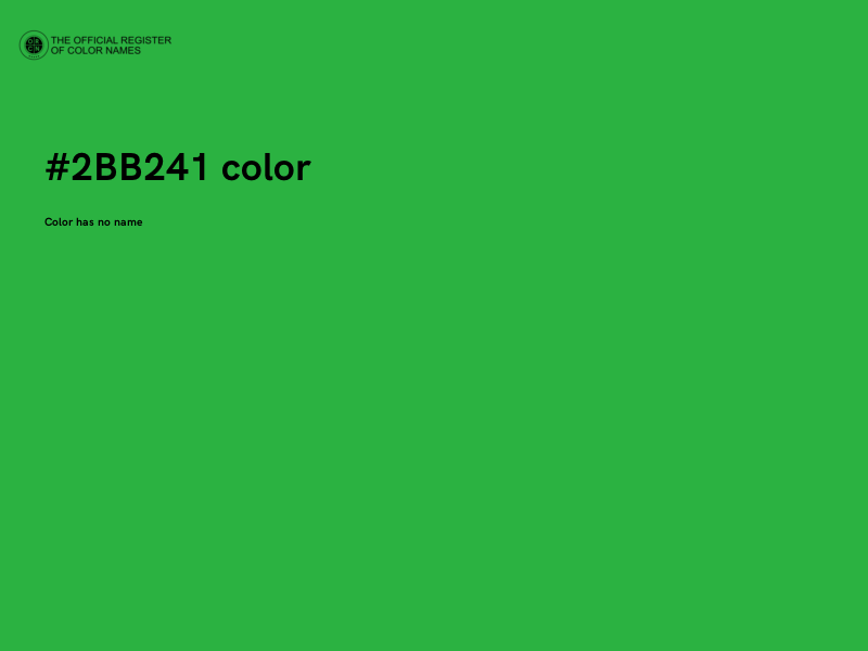 #2BB241 color image