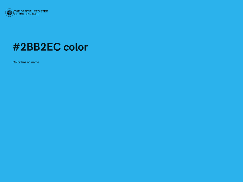 #2BB2EC color image