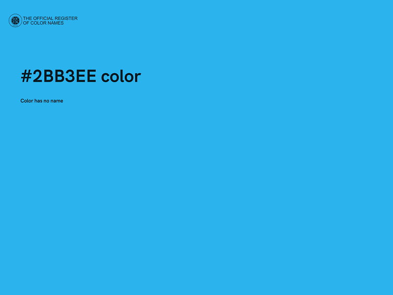 #2BB3EE color image