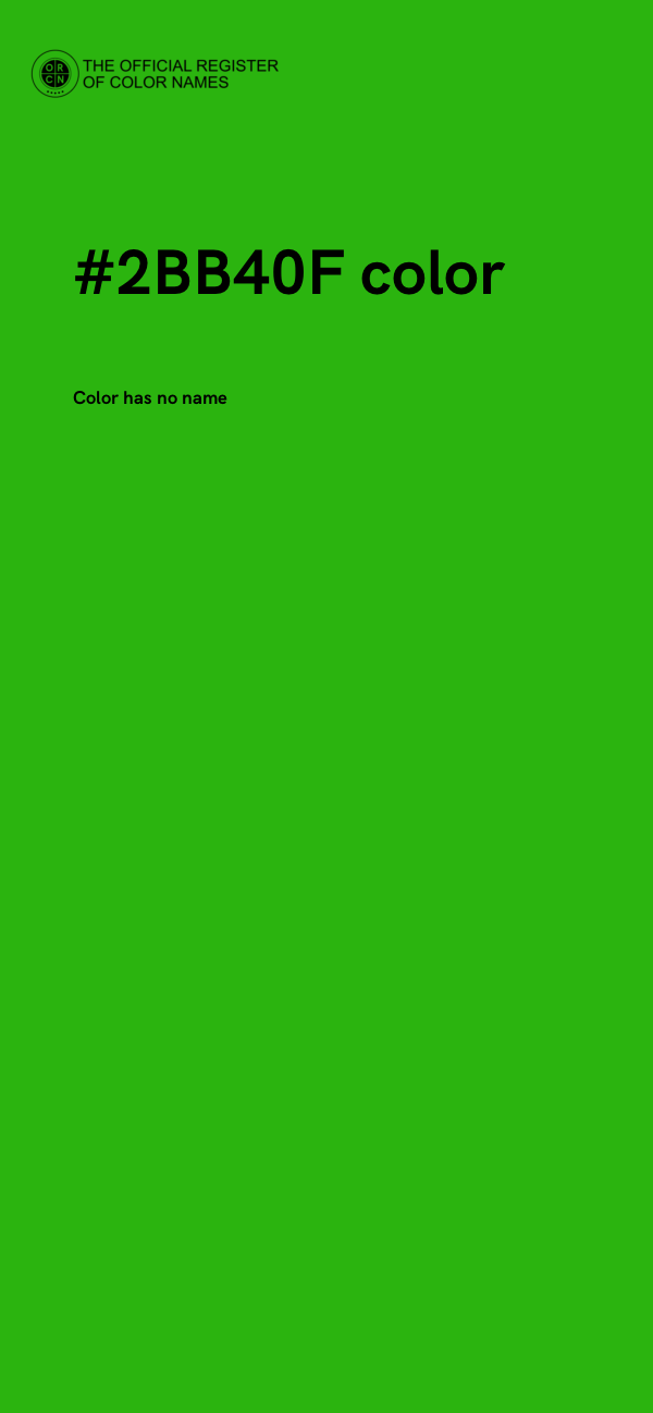 #2BB40F color image