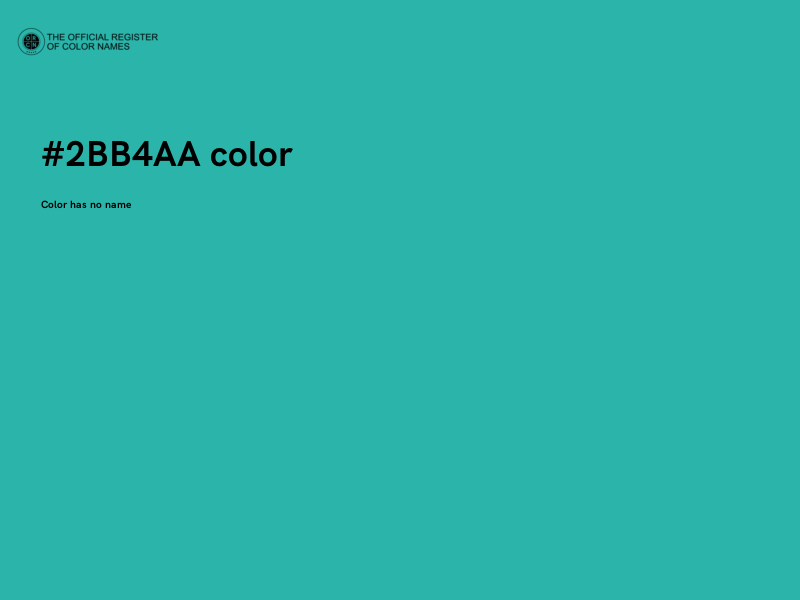 #2BB4AA color image