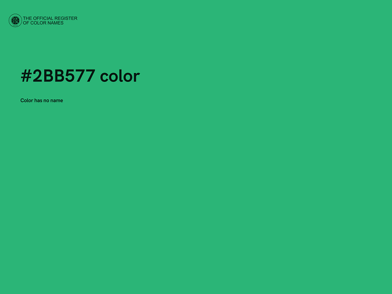 #2BB577 color image